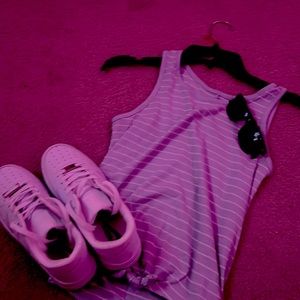 Blue striped summer tank